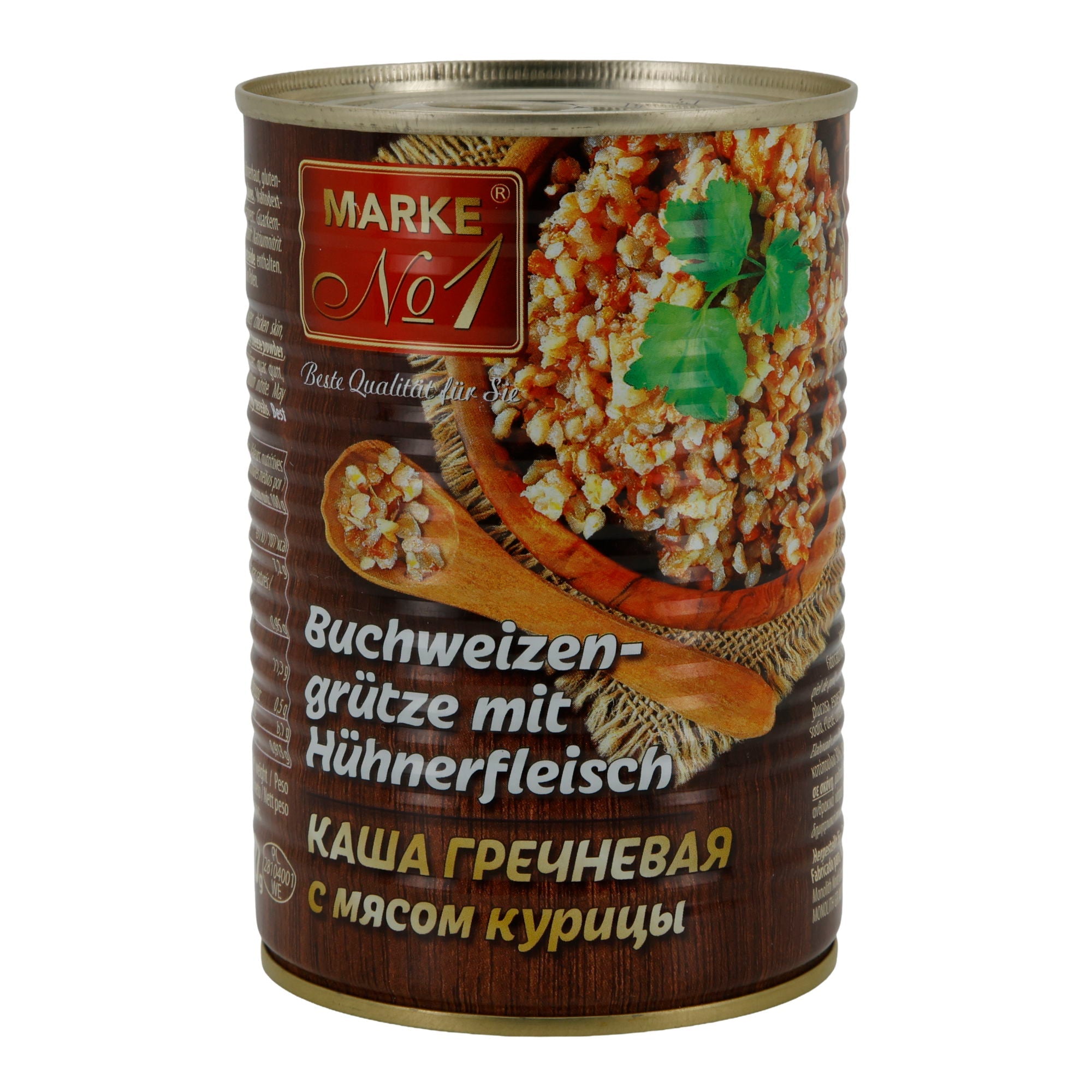 Buchweizengrütze mit Hühnerfleisch Marke No.1 | Fertiggericht | tafelfertig | 400 g Dose - Taste Your World